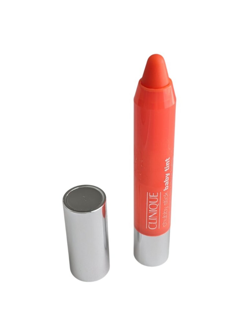 Clinique Chubby Stick Baby Tint Lip Color Balm in 01 Poppin Poppy .08oz/2.4g New